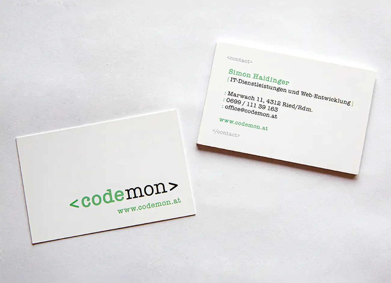 Codemon - Logo und Visitenkarten