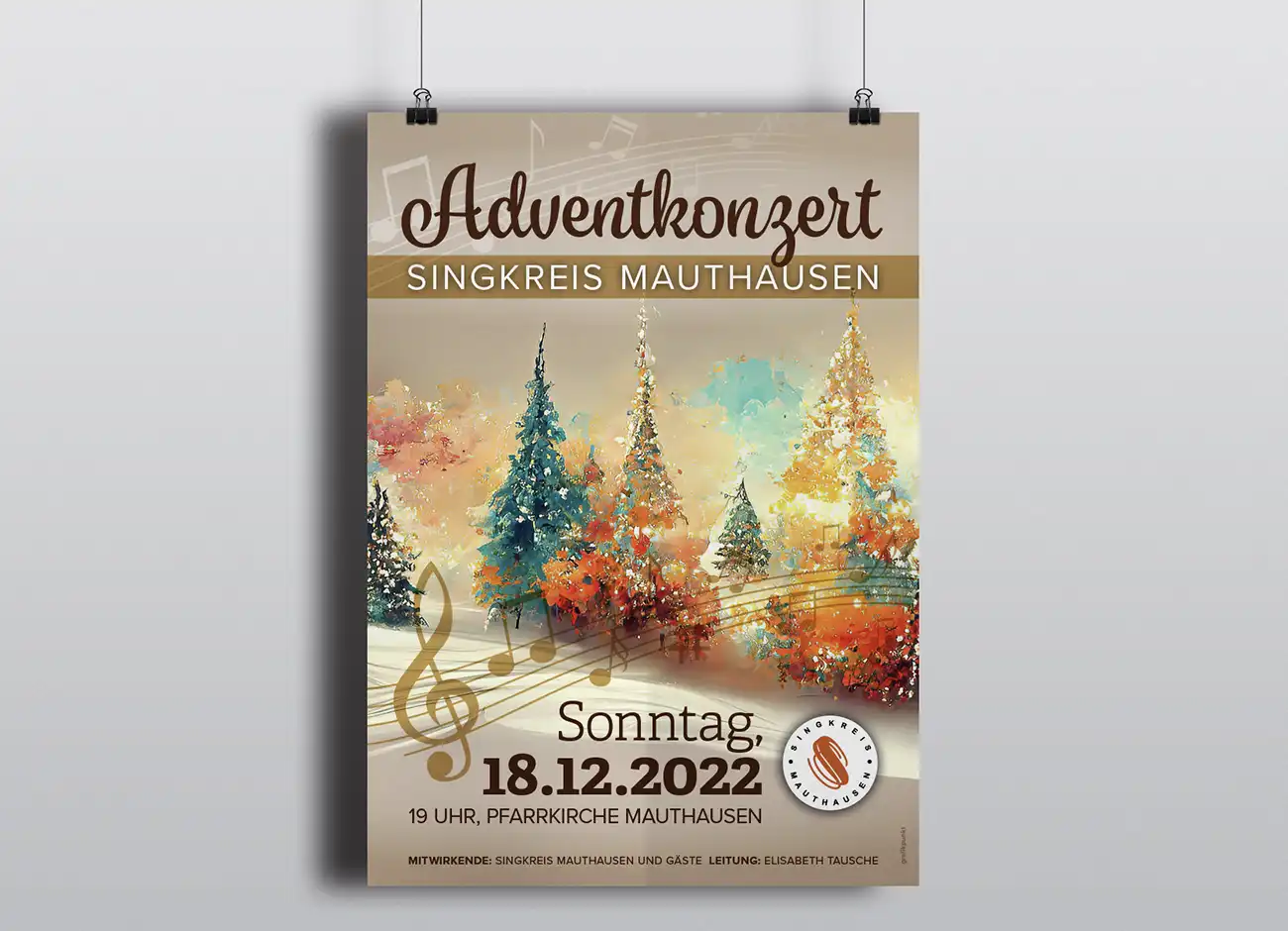 Singkreis Mauthausen - Adventkonzert - Plakat